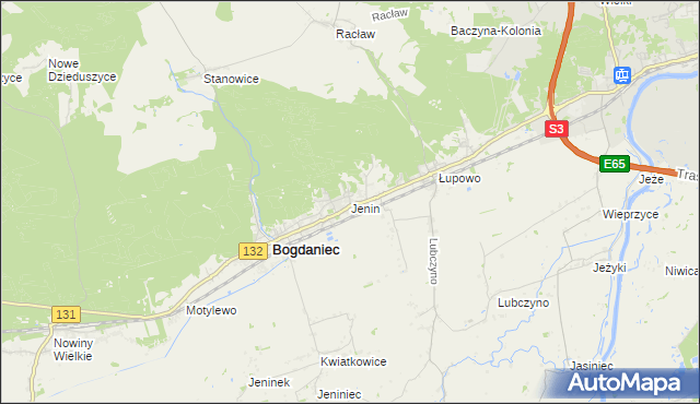 mapa Jenin, Jenin na mapie Targeo