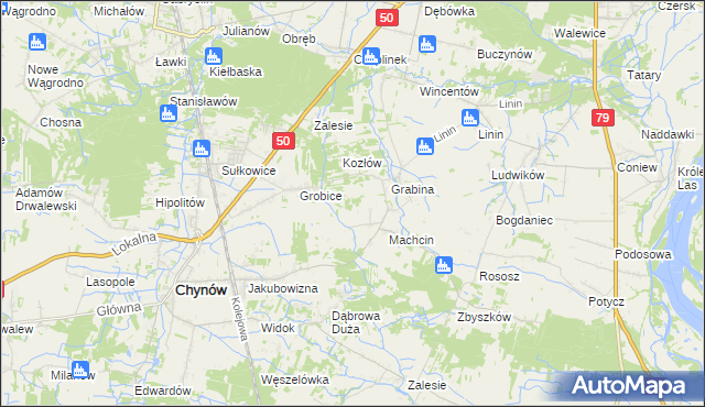 mapa Adamów Rososki, Adamów Rososki na mapie Targeo