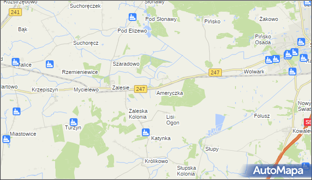 mapa Ameryczka, Ameryczka na mapie Targeo