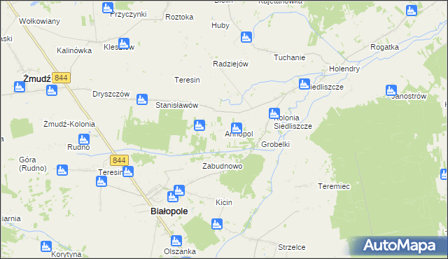 mapa Annopol gmina Żmudź, Annopol gmina Żmudź na mapie Targeo