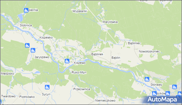 mapa Bąblinek, Bąblinek na mapie Targeo