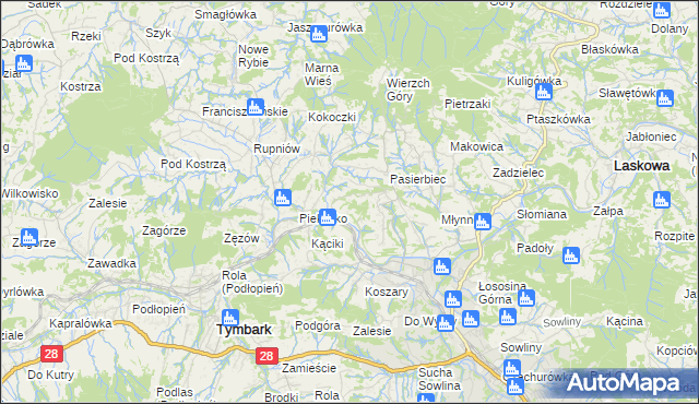 mapa Bałażówka, Bałażówka na mapie Targeo