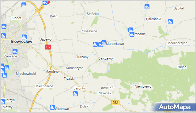 mapa Balczewo, Balczewo na mapie Targeo