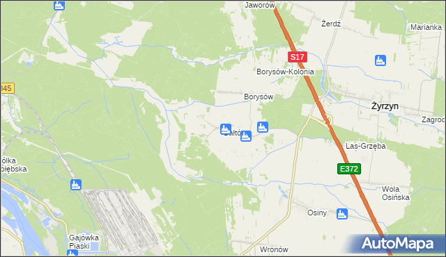 mapa Bałtów gmina Żyrzyn, Bałtów gmina Żyrzyn na mapie Targeo