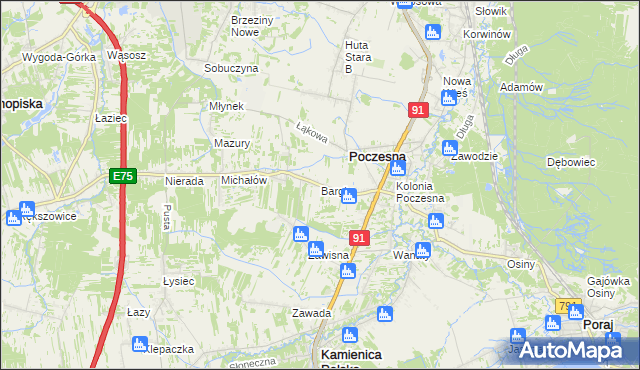 mapa Bargły, Bargły na mapie Targeo