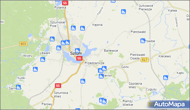 mapa Barlewiczki, Barlewiczki na mapie Targeo