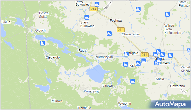 mapa Bartoszylas, Bartoszylas na mapie Targeo