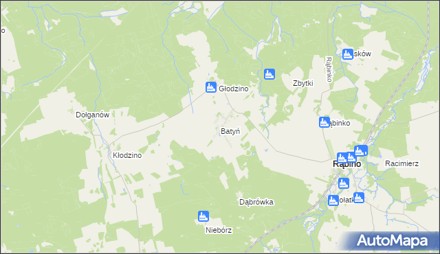 mapa Batyń, Batyń na mapie Targeo