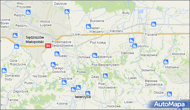 mapa Będziemyśl, Będziemyśl na mapie Targeo