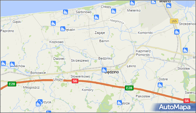 mapa Będzinko, Będzinko na mapie Targeo