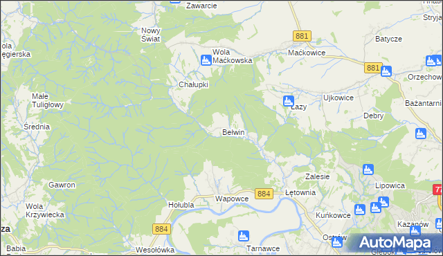 mapa Bełwin, Bełwin na mapie Targeo