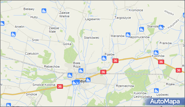 mapa Berdychów, Berdychów na mapie Targeo