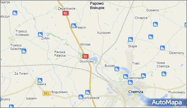 mapa Bielczyny, Bielczyny na mapie Targeo