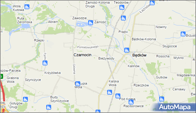 mapa Bieżywody, Bieżywody na mapie Targeo