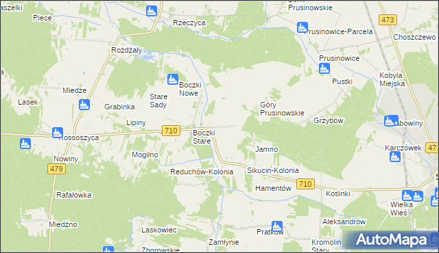 mapa Boczki-Parcela, Boczki-Parcela na mapie Targeo