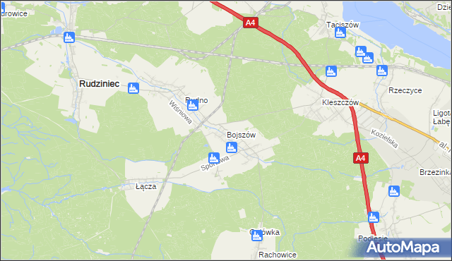 mapa Bojszów, Bojszów na mapie Targeo