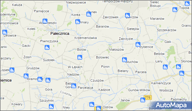 mapa Bolowiec, Bolowiec na mapie Targeo