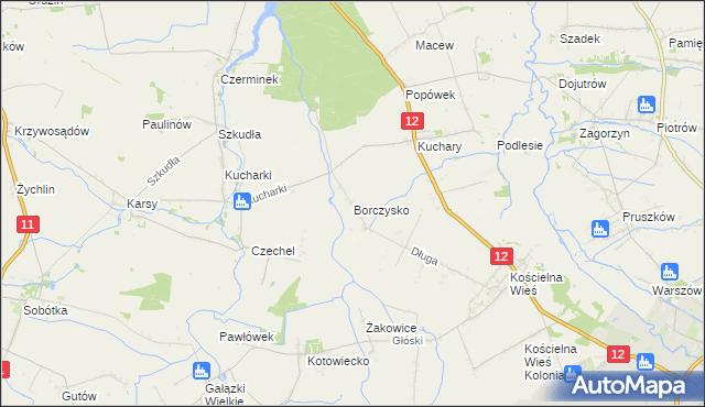 mapa Borczysko, Borczysko na mapie Targeo