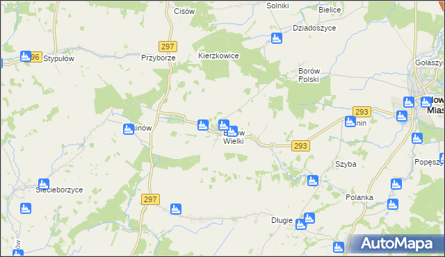 mapa Borów Wielki, Borów Wielki na mapie Targeo