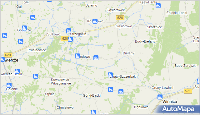 mapa Brodowo-Bąboły, Brodowo-Bąboły na mapie Targeo