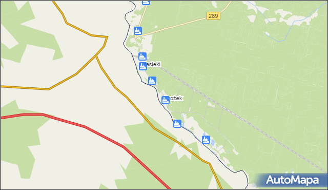 mapa Brożek, Brożek na mapie Targeo