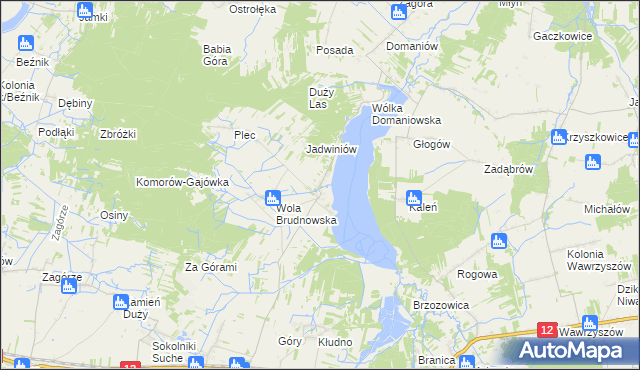 mapa Brudnów, Brudnów na mapie Targeo