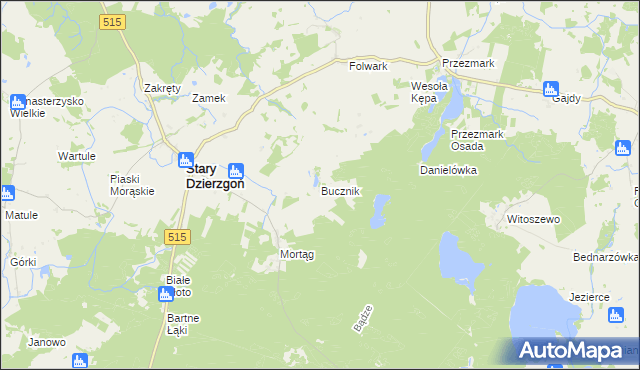 mapa Bucznik gmina Stary Dzierzgoń, Bucznik gmina Stary Dzierzgoń na mapie Targeo