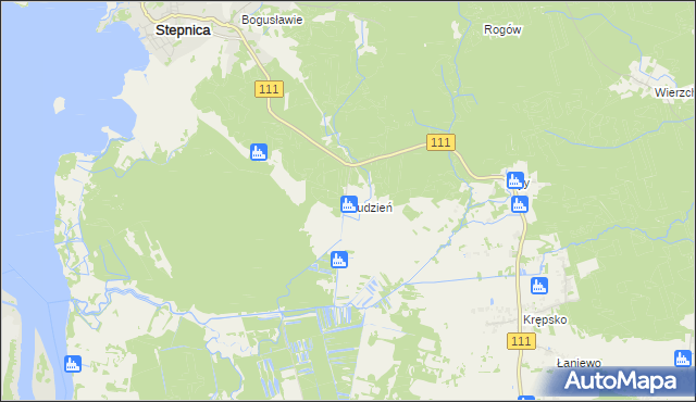 mapa Budzień, Budzień na mapie Targeo