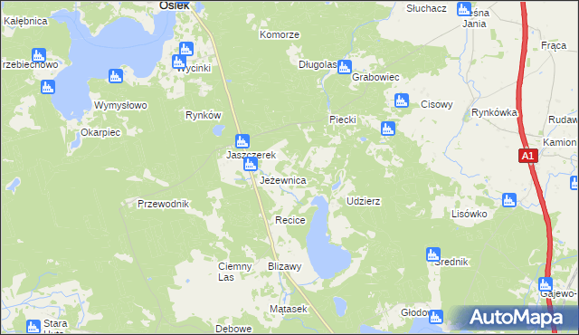 mapa Bukowiny, Bukowiny na mapie Targeo