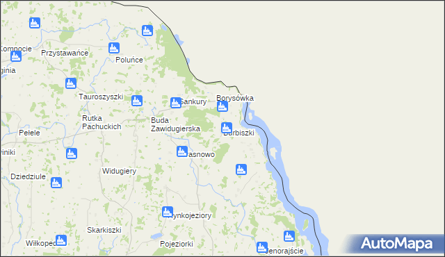 mapa Burbiszki, Burbiszki na mapie Targeo