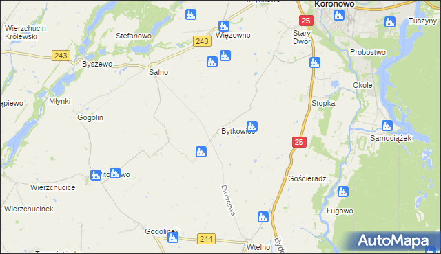 mapa Bytkowice, Bytkowice na mapie Targeo