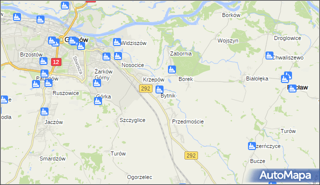 mapa Bytnik, Bytnik na mapie Targeo