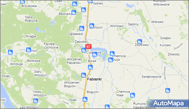 mapa Chełmica-Cukrownia, Chełmica-Cukrownia na mapie Targeo