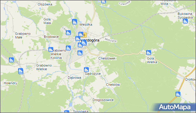 mapa Chełstówek, Chełstówek na mapie Targeo