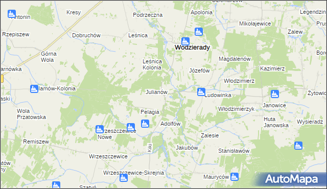 mapa Chorzeszów, Chorzeszów na mapie Targeo