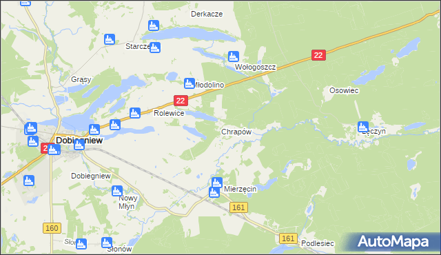 mapa Chrapów, Chrapów na mapie Targeo
