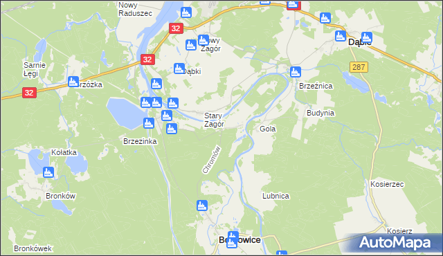 mapa Chromów, Chromów na mapie Targeo