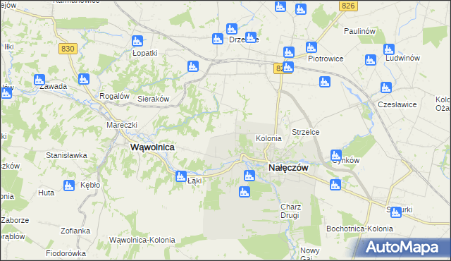 mapa Chruszczów-Kolonia, Chruszczów-Kolonia na mapie Targeo