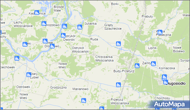 mapa Chrzczanka Włościańska, Chrzczanka Włościańska na mapie Targeo