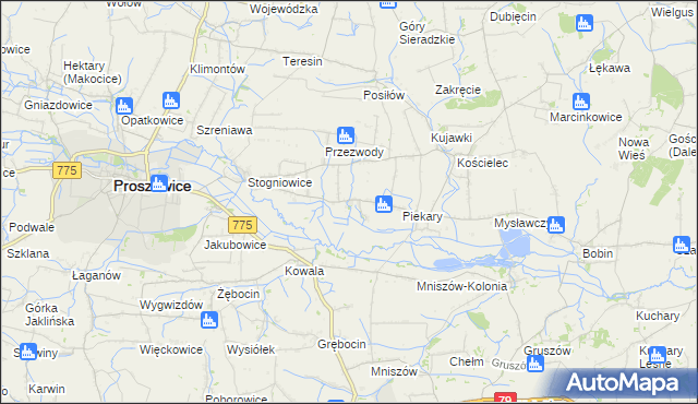 mapa Ciborowice, Ciborowice na mapie Targeo