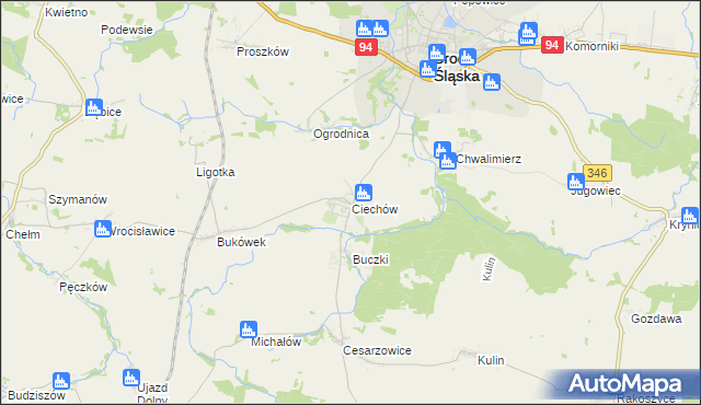 mapa Ciechów, Ciechów na mapie Targeo