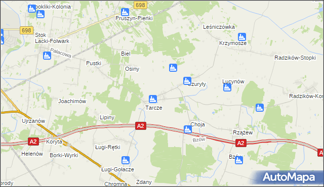 mapa Cielemęc, Cielemęc na mapie Targeo