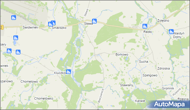 mapa Cieszeniewo, Cieszeniewo na mapie Targeo