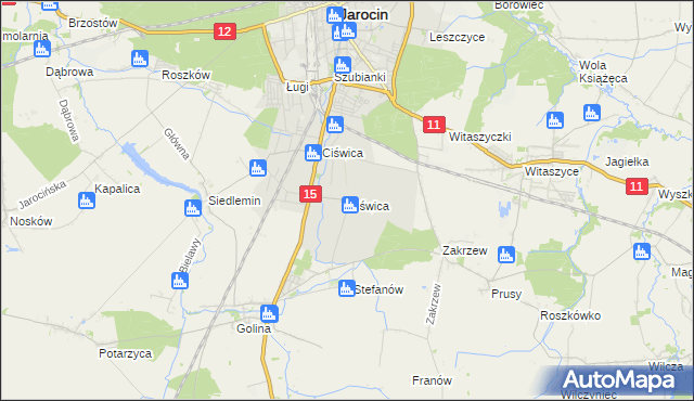 mapa Ciświca, Ciświca na mapie Targeo