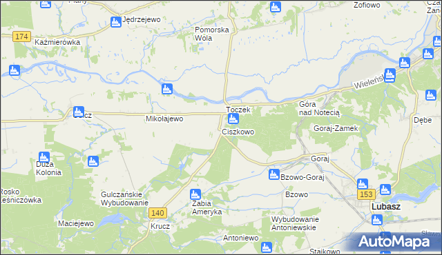 mapa Ciszkowo, Ciszkowo na mapie Targeo