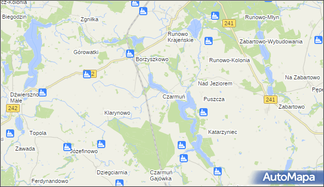 mapa Czarmuń, Czarmuń na mapie Targeo