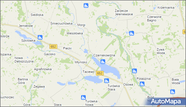 mapa Czarnakowizna, Czarnakowizna na mapie Targeo