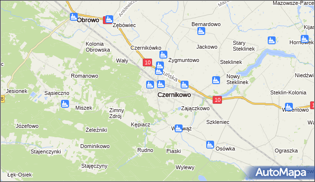 mapa Czernikowo, Czernikowo na mapie Targeo