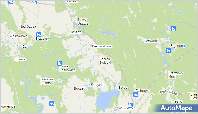 mapa Czersk Świecki, Czersk Świecki na mapie Targeo