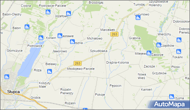 mapa Czesławowo, Czesławowo na mapie Targeo